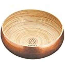 Artesà Copper Finish Bamboo Serving Bowl