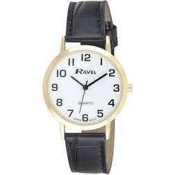 Ravel Gents Leather Black/Gold R0102.01.1A