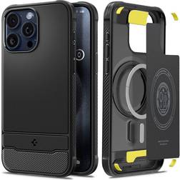 Spigen Rugged Armor MagFit Case for iPhone 15 Pro