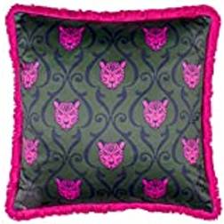 Paoletti Lupita Fringed Animal Printed Complete Decoration Pillows