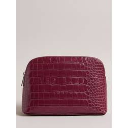 Ted Baker Dp-purple Crocala Faux-leather Make-up bag 1 Size