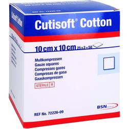 BSN Medical Cutisoft cotton kompr.10x10 ster.12fach 25x2