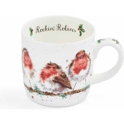 Royal Worcester Portmeirion Wrendale Robins 0.3L Christmas Cup