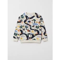 Polarn O. Pyret Kid's Busy Street Sweatshirt - Beige