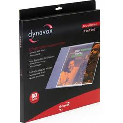 Dynavox lp außenhüllen, 50 stück, schallplatten hüllen, mattiert archiv-qualität