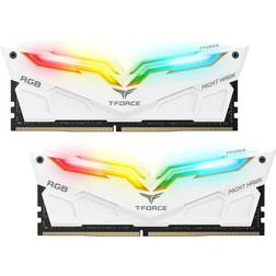 Team T-Force Night Hawk RGB White DDR4 3000MHz 2x8GB (TF2D416G3000HC16CDC01)