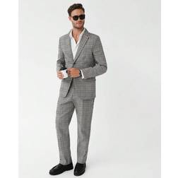 Shein Manfinity Mode Men Plaid Single Button Blazer & Pants Set