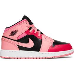 Nike Air Jordan 1 Mid GS - Coral Chalk/Rush Pink/Black/Pinksicle