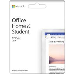 Microsoft Office Home & Student 2019 1 Device Product Key Card Mac Windows