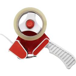 Toolcraft Tape dispenser Red, White Barrel 50 mm Measurement Tape
