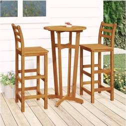 vidaXL 3154382 Patio Dining Set, 1 Table incl. 2 Chairs