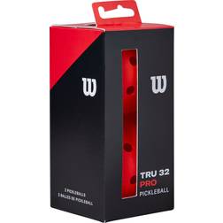 Wilson TRU 32 Pro Pickleball 2-Pack, Red