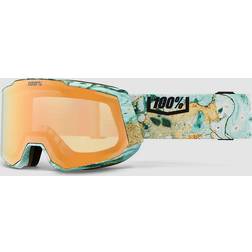 100% 100percent Snowcraft Hiper Ski Goggles Green Mirror Copper Lens/CAT4