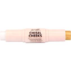 Barry M Chisel Cheeks Highlighter Cream Duo Silver/Gold