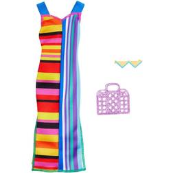 Barbie Long Graphic Dress Handbag & Sunglasses Design