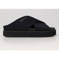 Ganni Black Crossover Sandals