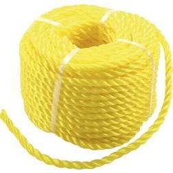 BGS Diy 80805 Kunststoff-Seil Allzweckseil 6 mm x 20 m gelb