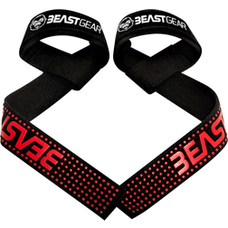 Beast gear weight lifting straps professional, padded gym wrist straps gel