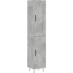 vidaXL Highboard Concrete Grey Sideboard 34.5x180cm