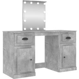 vidaXL 130x50x132.5cm Concrete Grey Dressing Table 50x130cm