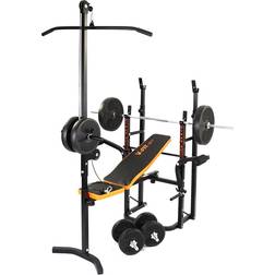 V-Fit STB09-4 Folding Weight Bench with 50kg Weight Set