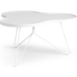 Swedese Flower Ash White Glazed Coffee Table 84x90cm