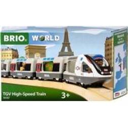 BRIO World 36087 Trains of The World TGV Hochgeschwindigkeitszug Spielzeuglok für Kinder ab 3 Jahren