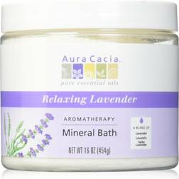 Aura Cacia Relaxing Lavender Aromatherapy Mineral Bath 454g