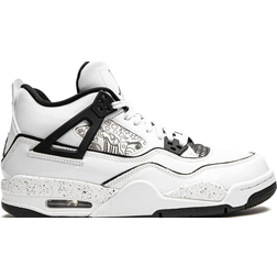 Nike Jordan 4 Retro SE GS - White/Black/Volt