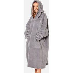 Sienna Long Oversized Hoodie Charcoal Grey Blankets Grey (30x15cm)