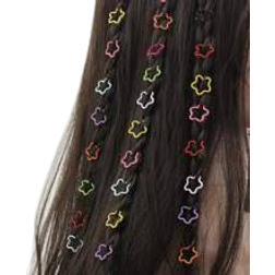 Shein 30pcs Star Hair Ring for daily casual outing wear