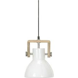 PR Home Ashby Single White Pendant Lamp 19cm