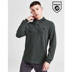 Fred Perry Long Sleeve Twin Tipped Shirt Green Men's Clothing Green