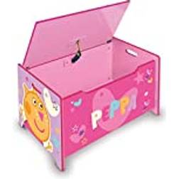 Peppa Pig Deluxe Wooden Toy Box & Bench