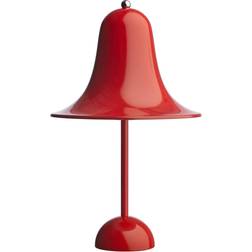 Verpan Pantop Bright Red Table Lamp 38cm