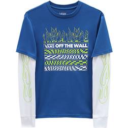 Vans Boy's Neon Flames Twofer T-shirt - Blue