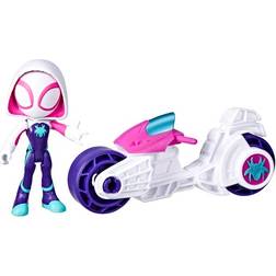 Hasbro Marvel Spidey and His Amazing Friends Ghost-Spider with Motorcycle Set