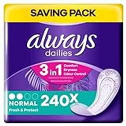 Always Dailies Fresh & Protect Panty Liners Normal 240-pack