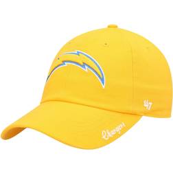 '47 Women's Gold Los Angeles Chargers Miata Clean Up Secondary Logo Adjustable Hat