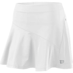 Wilson Damen W TRAINING 12.5'' Skirt Tennis-Rock, Polyester/Elasthan, weiß