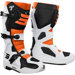 Shot Race Motocross Boots, white-orange, 47, white-orange