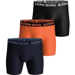Björn Borg Performance Boxer 3-pack Schwarz, Schwarz