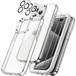 JeTech 5 in 1 Case for iPhone 15 Pro 2-Pack