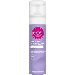 EOS eos Shea Better Shaving Cream for Women Lavender Shave Cream, Skin Care and Lotion with Shea Butter and Aloe 24 Hour Hydration 7 fl oz