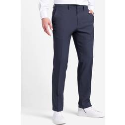Kenneth Cole REACTION Men's Stretch Modern-Fit Flat-Front Pant, Navy, 36x29