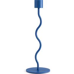 Cooee Design Curved Royal Blue Candlestick
