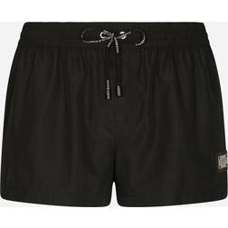 Dolce & Gabbana Embellished swim shorts black