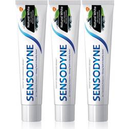 Sensodyne Natural White natural toothpaste with fluoride 3x75