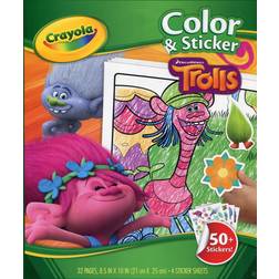 Crayola Color & Sticker, Dreamworks Trolls