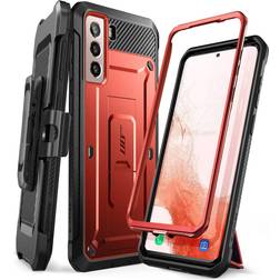 Supcase UB Pro Series for Samsung Galaxy S22 Plus 5G2022 Release Full-Body Dual Layer Rugged Holster & Kickstand Without Built-in Screen Protector Ruddy